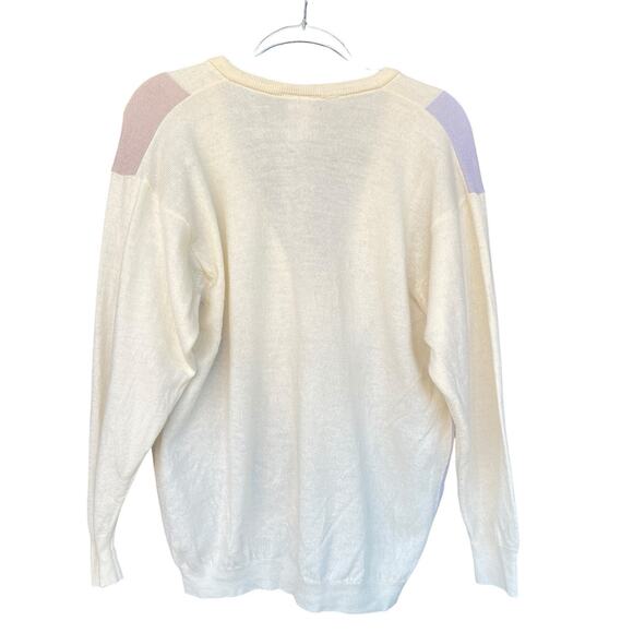 St. Michael Men Cardigan Sweater Size 44 Lambswool Button Up Long Sleeve Grandpa - Picture 2 of 9